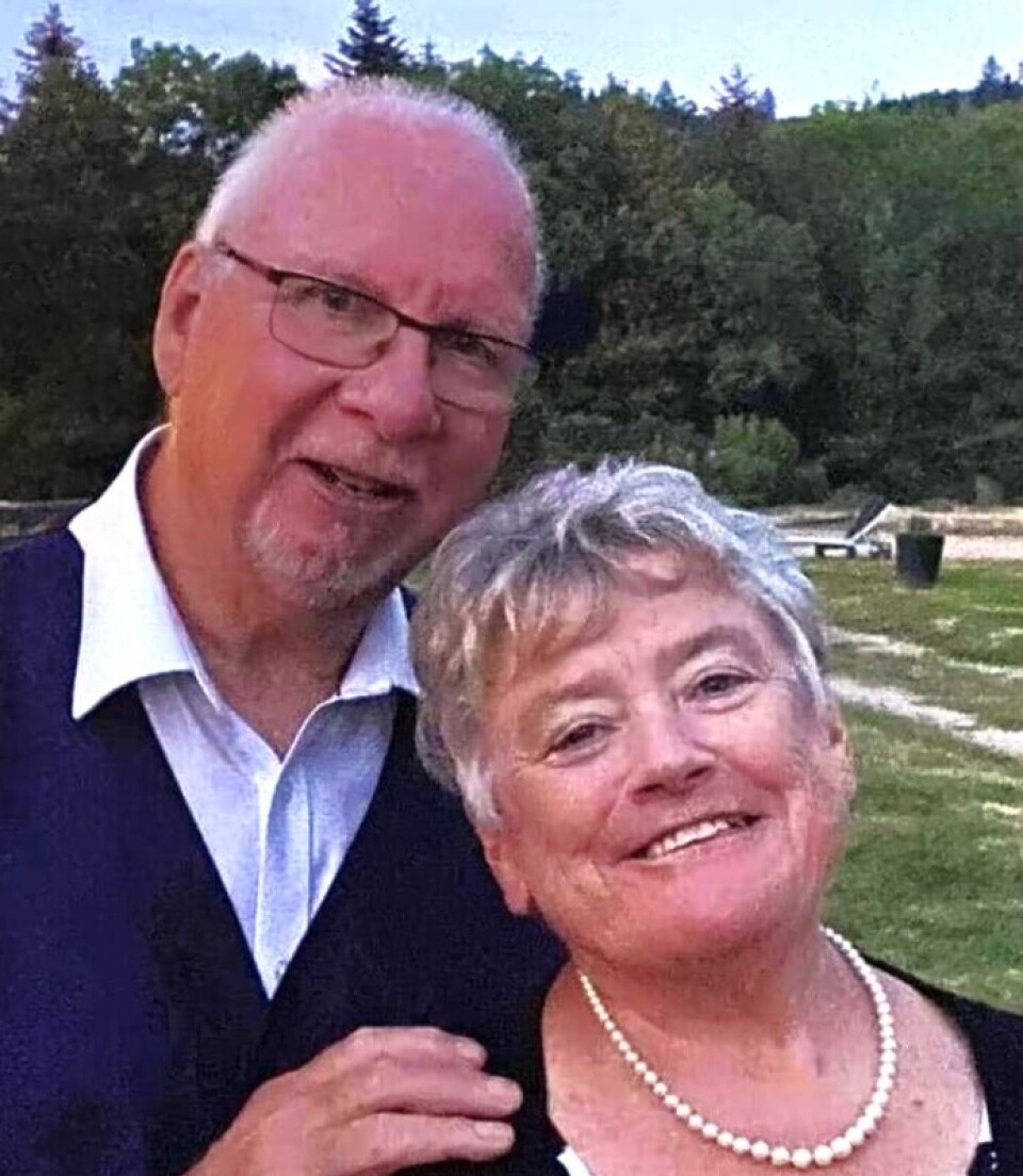 John Wilton, with wife Sheila