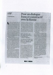 Tribune Rachida Dati - Les Echos - 24.10.2014